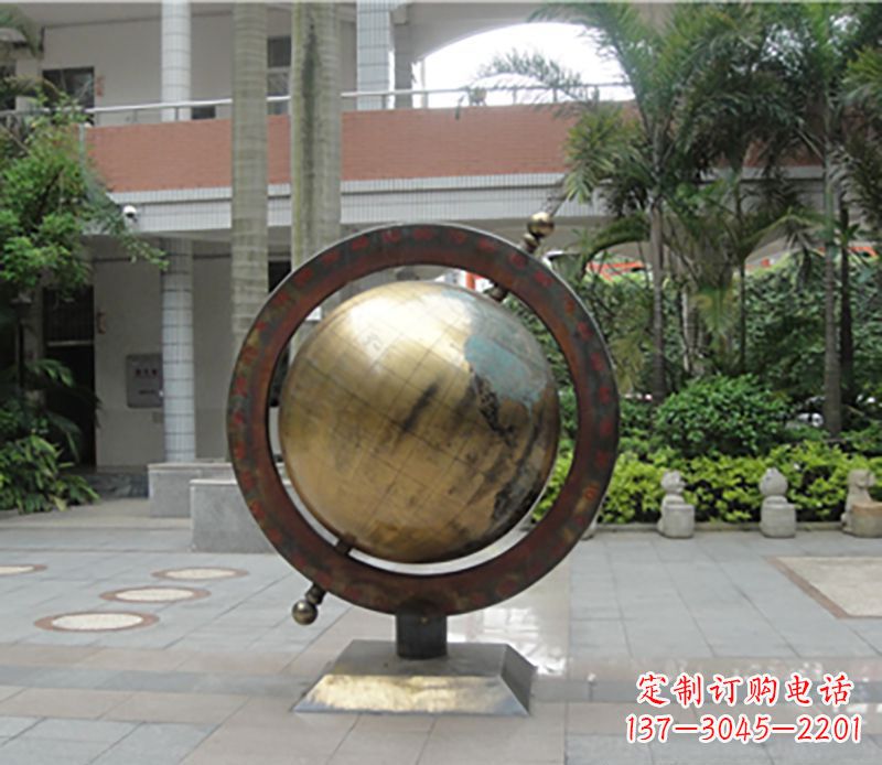 泰安铜雕地球仪