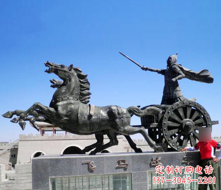 泰安铜雕飞马战车
