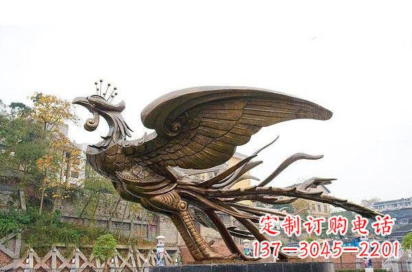 泰安铜雕凤凰