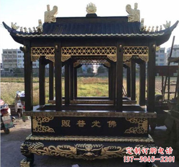 泰安铜雕佛光普照香炉