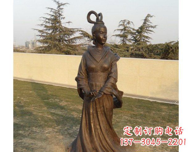泰安铜雕古代美女人物雕塑