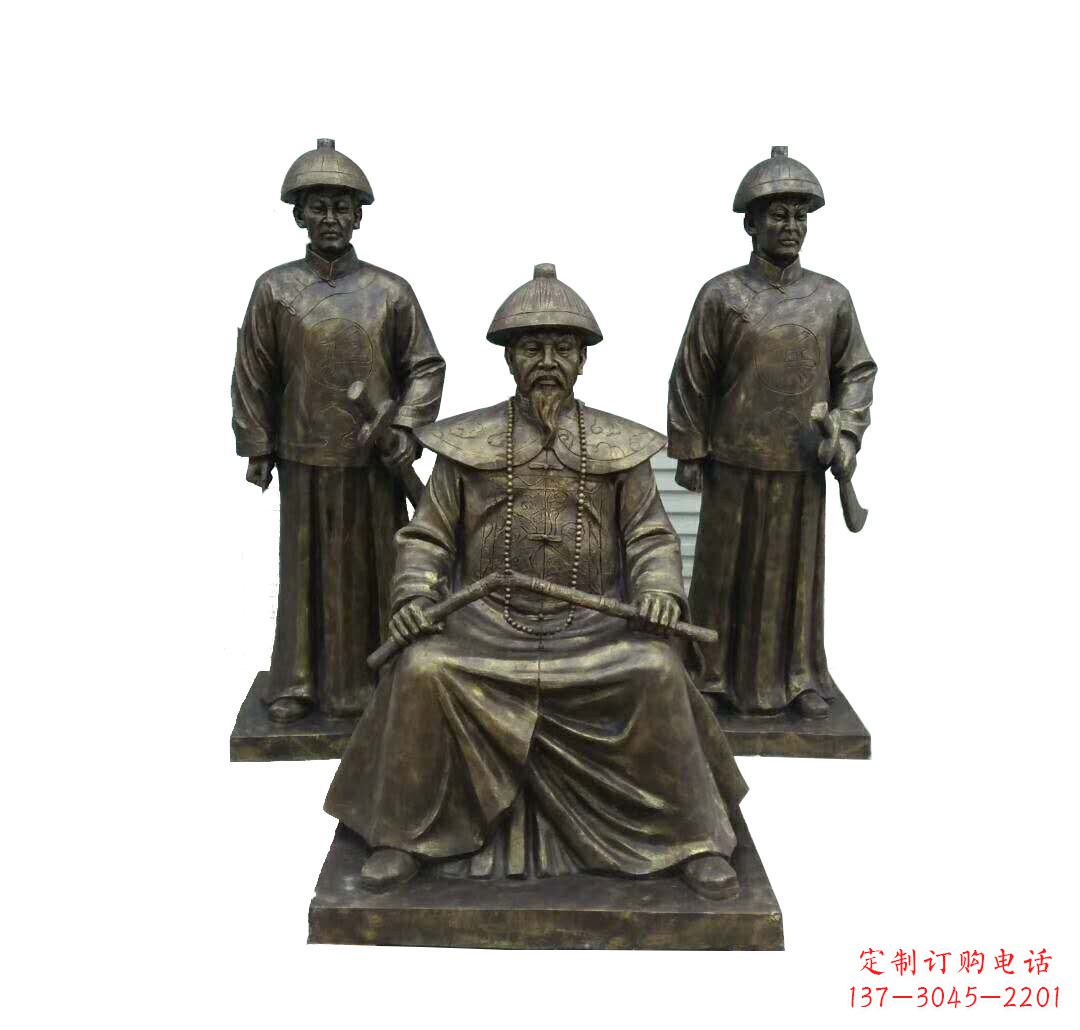 泰安铜雕古代名人林则徐