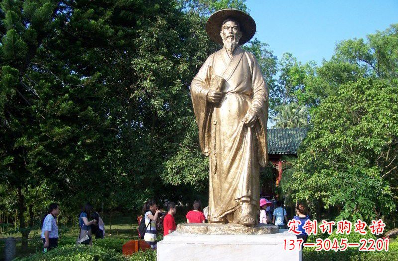 泰安铜雕古代名人苏轼苏东坡