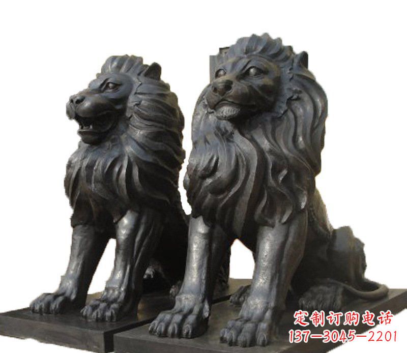 泰安铜雕古代神兽狮子雕塑