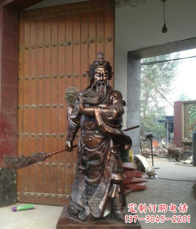 泰安铜雕关公像