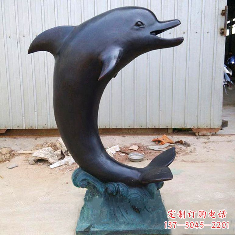 泰安铜雕海豚雕塑