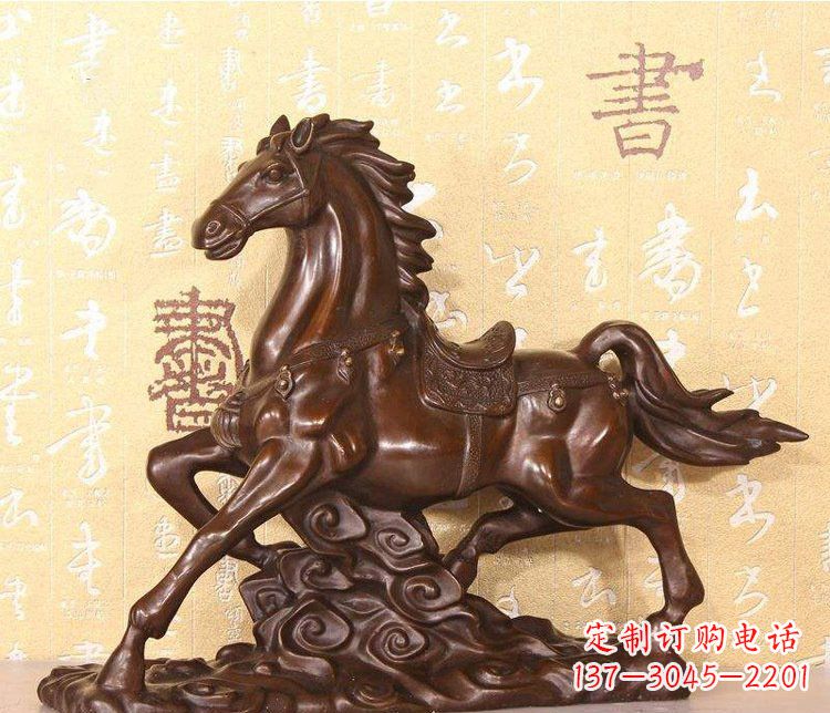 泰安铜雕户外园林动物马雕塑
