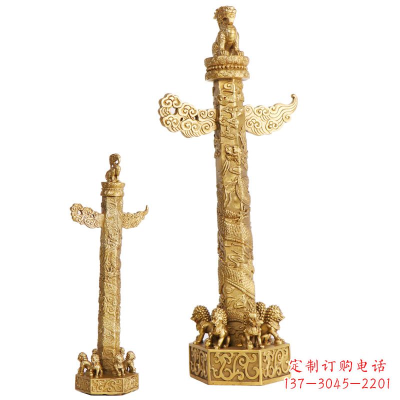 泰安铜雕华表柱