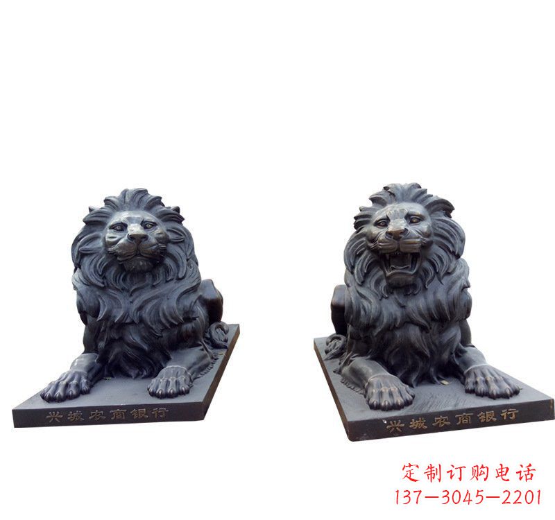 泰安铜雕汇丰狮子 (2)
