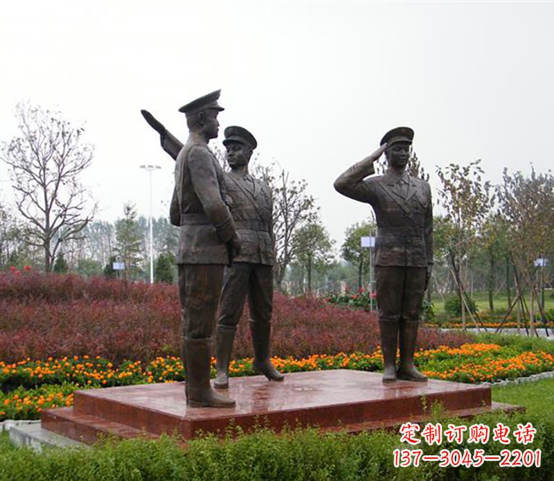 泰安铜雕警察铜雕