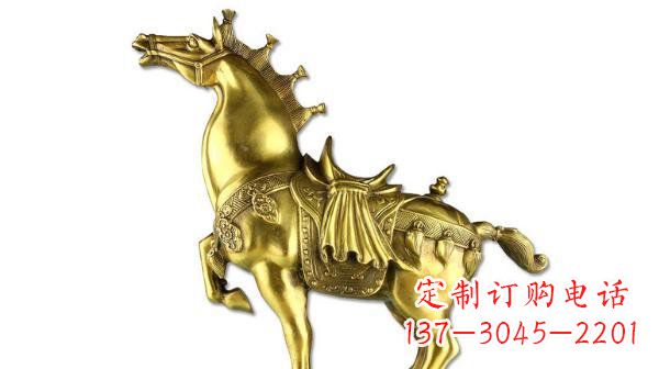 泰安铜雕马公园动物雕塑
