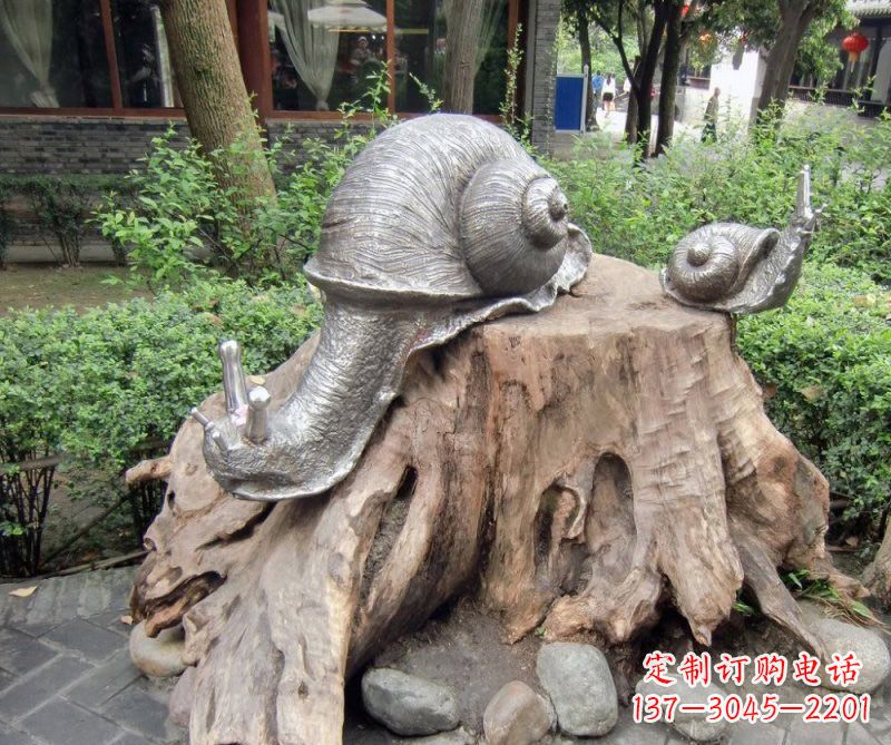 泰安铜雕母子蜗牛