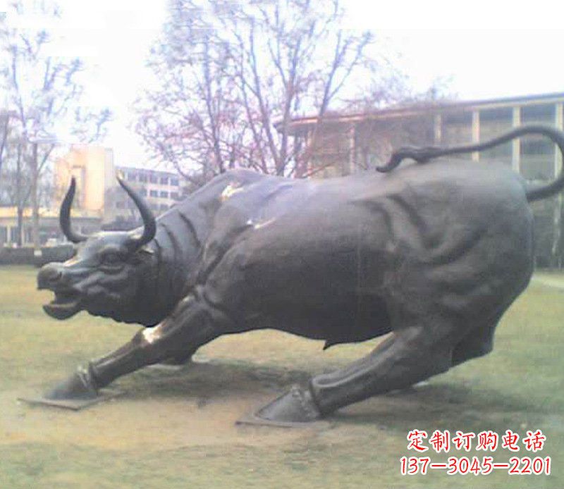 泰安铜雕牛广场动物景观摆件 (2)