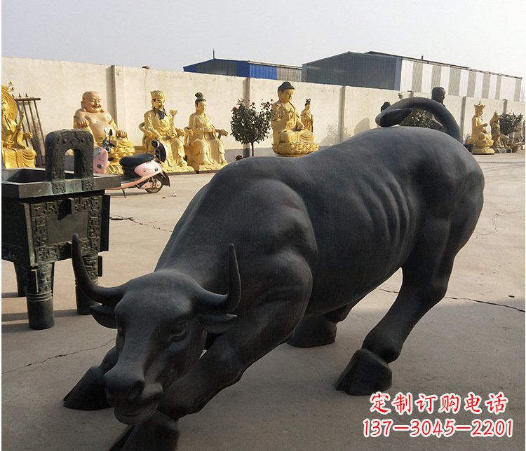 泰安铜雕牛广场动物景观摆件 (6)