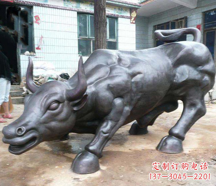 泰安铜雕牛广场动物景观摆件 (3)