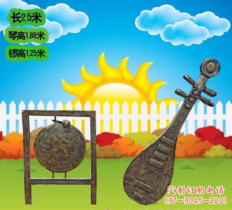 泰安铜雕琵琶雕塑
