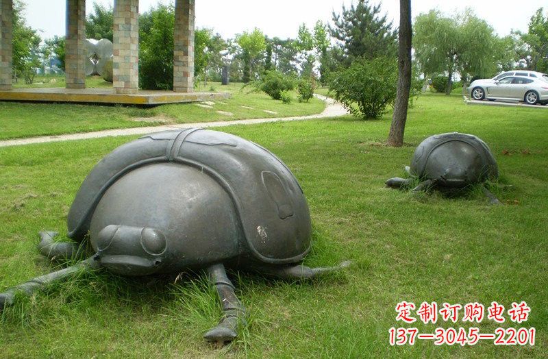 泰安铜雕七星瓢虫公园动物雕塑