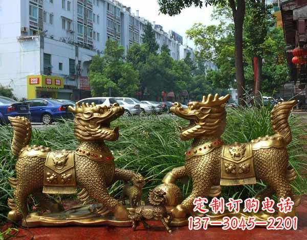 泰安铜雕麒麟神兽
