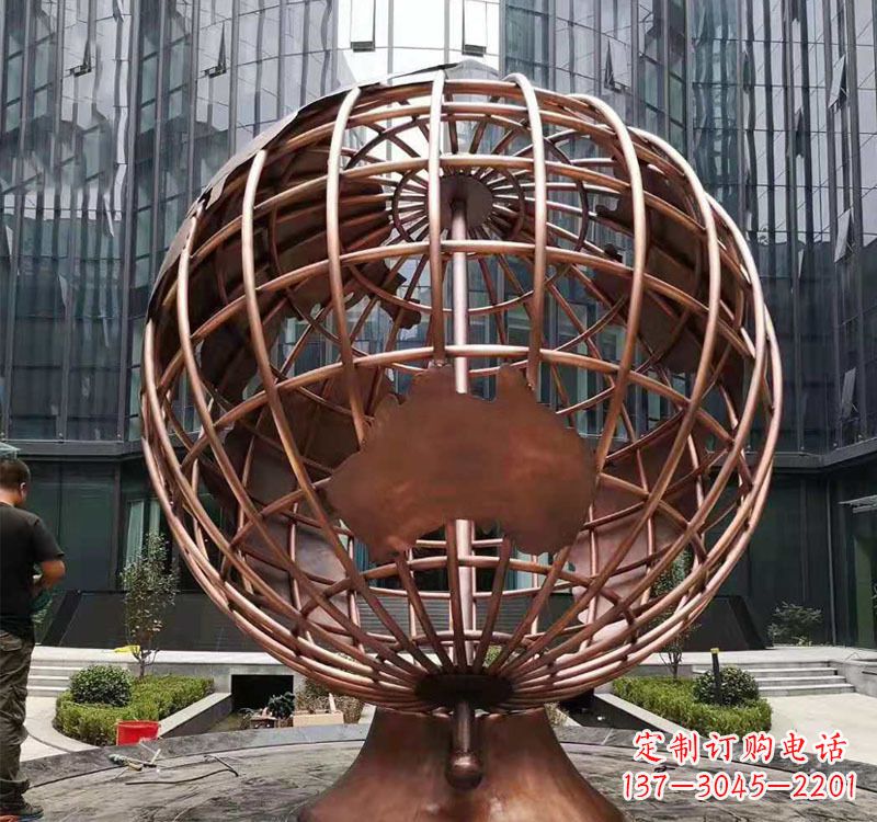 泰安铜雕企业地球仪