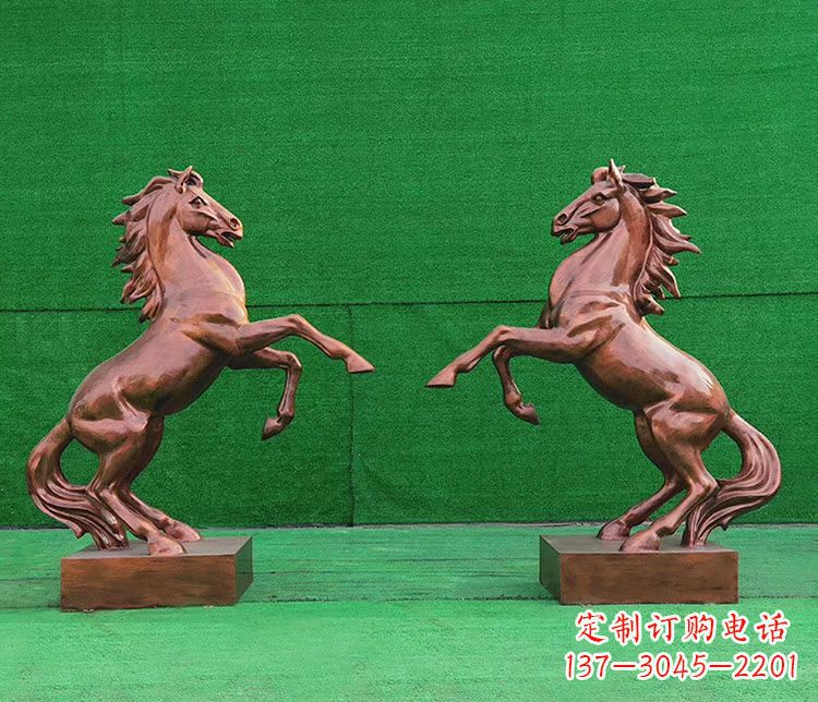 泰安铜雕企业马到成功立马