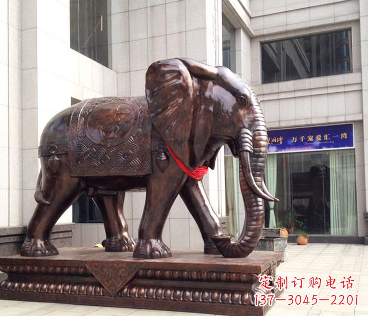 泰安铜雕企业招财大象