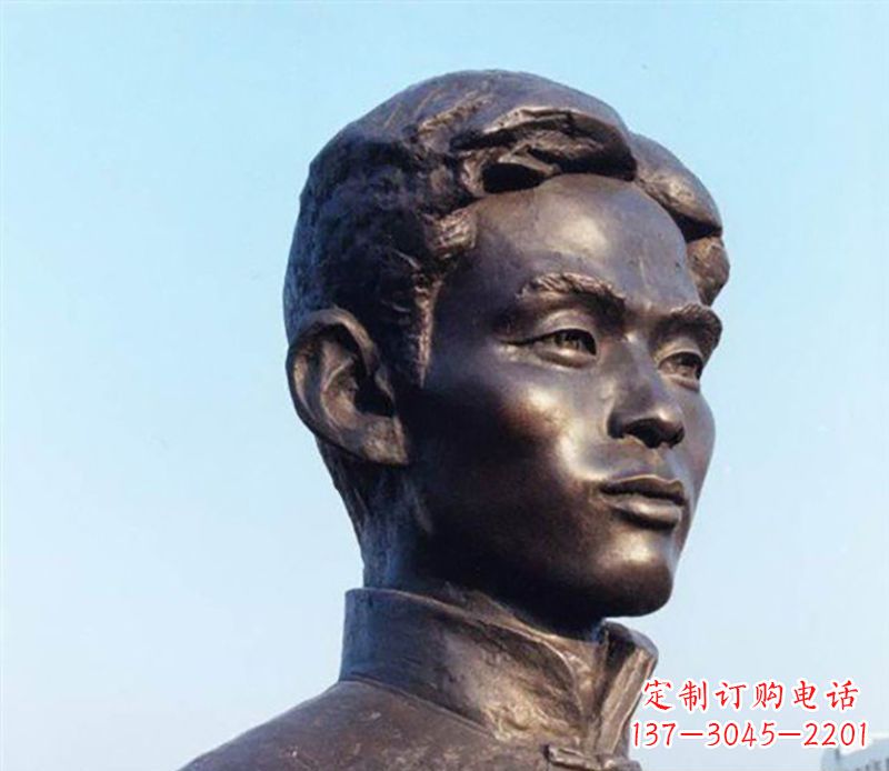 泰安铜雕人物头像