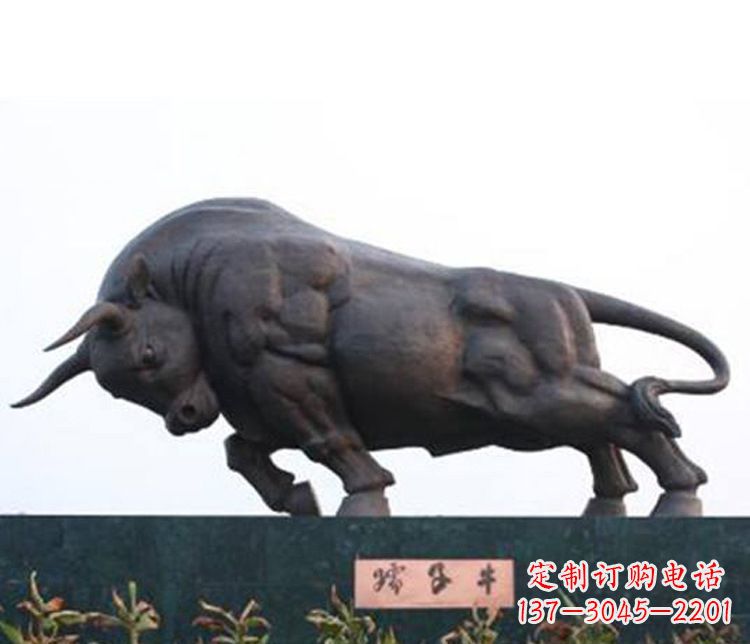 泰安铜雕孺子牛动物雕塑
