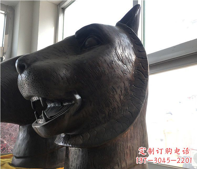 泰安铜雕生肖动物头像雕塑摆件