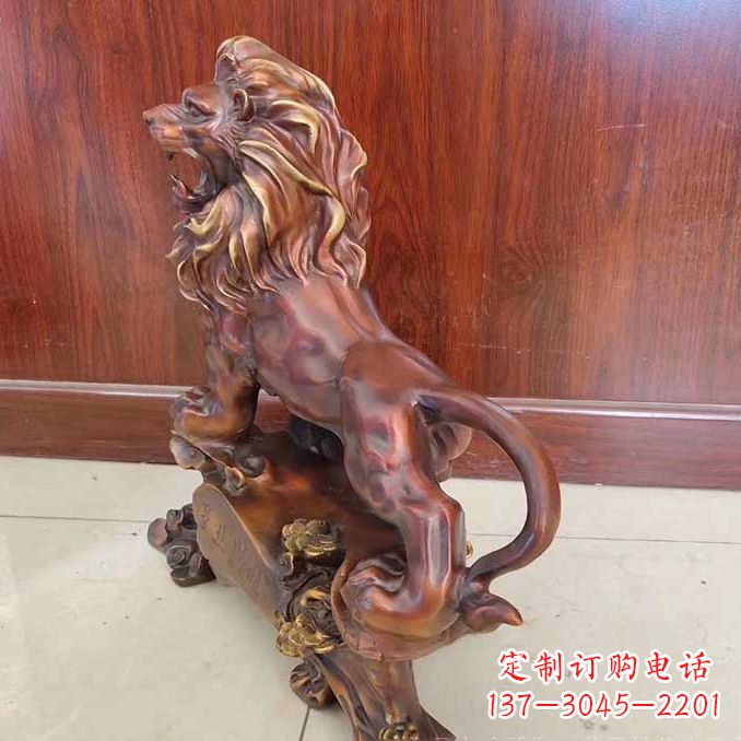 泰安铜雕狮子动物雕塑摆件
