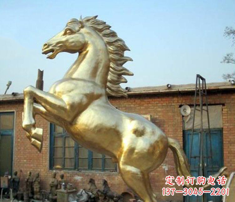 泰安铜雕室商场招财动物马雕塑