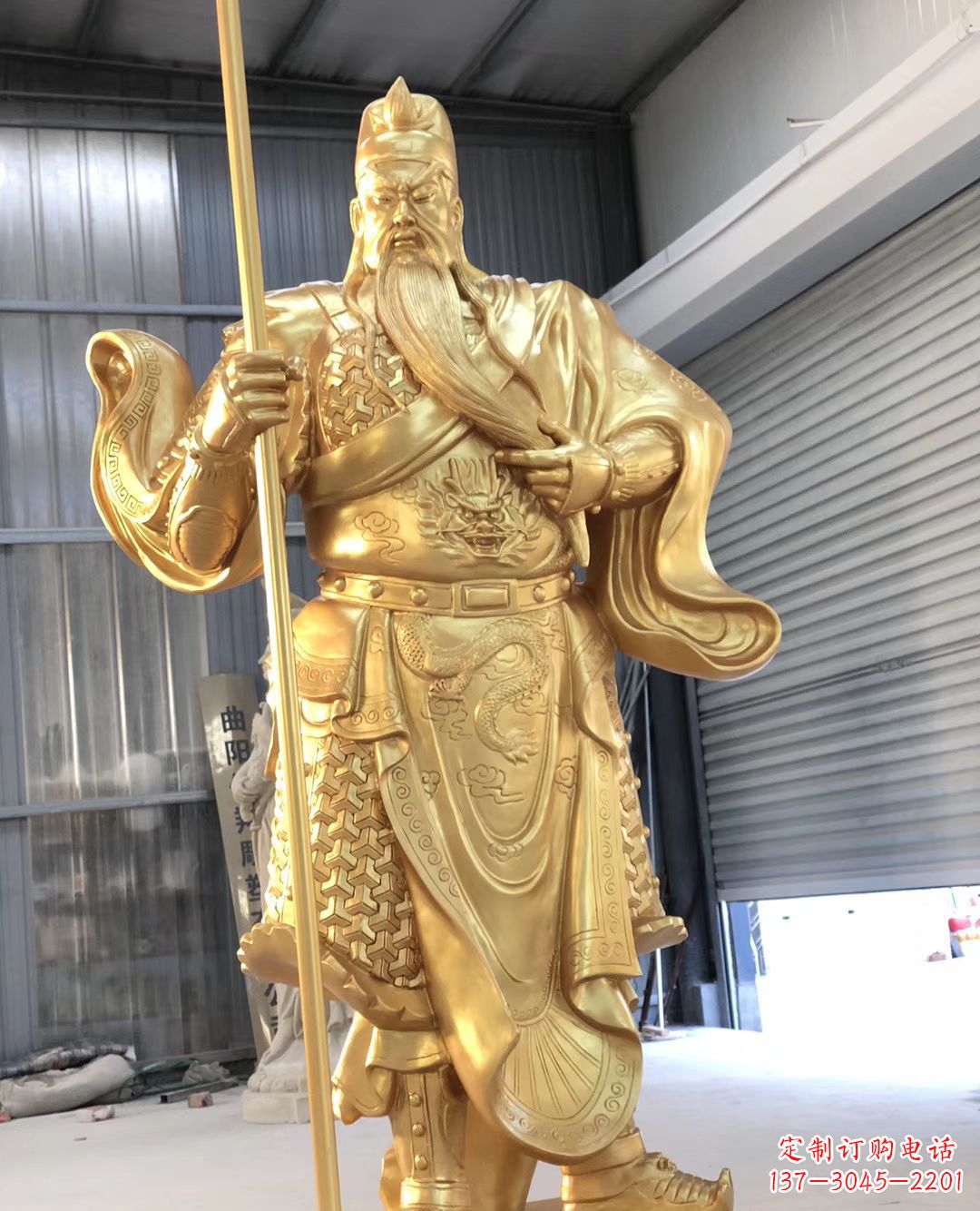 泰安铜雕武财神雕塑