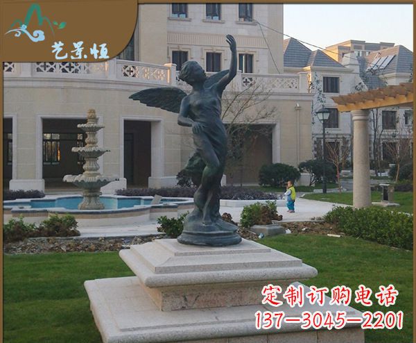 泰安铜雕西方天使人物雕塑1