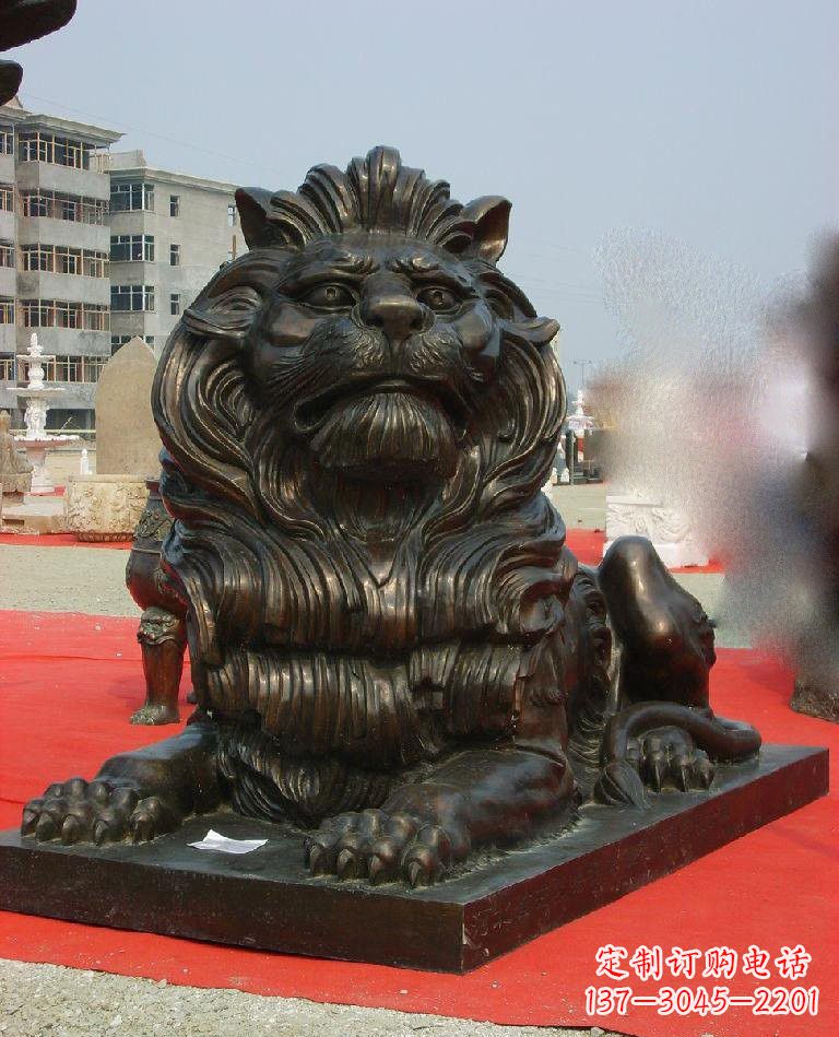 泰安铜雕西洋狮子222