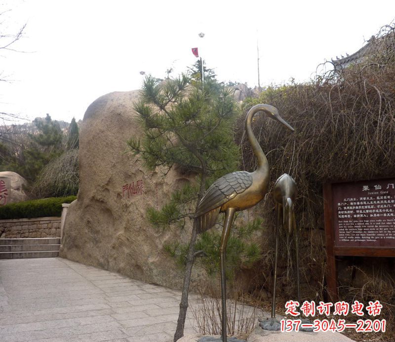 泰安铜雕仙鹤