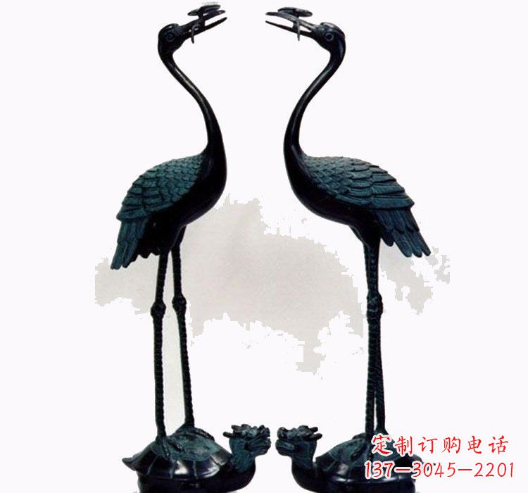 泰安铜雕仙鹤和龙龟