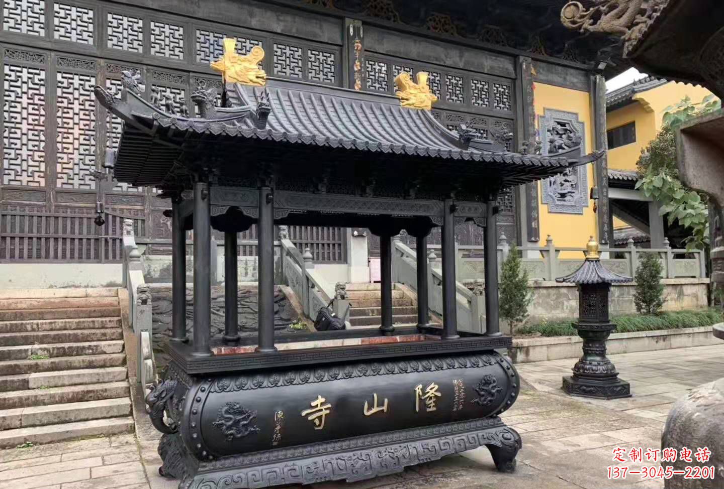 泰安铜雕香炉寺庙景观户外摆件