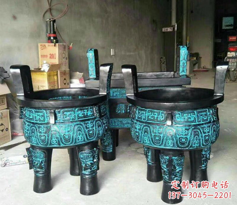 泰安铜雕香炉寺庙香炉雕塑
