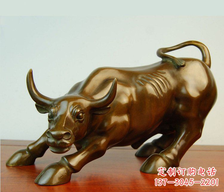 泰安铜雕小区动物牛摆件