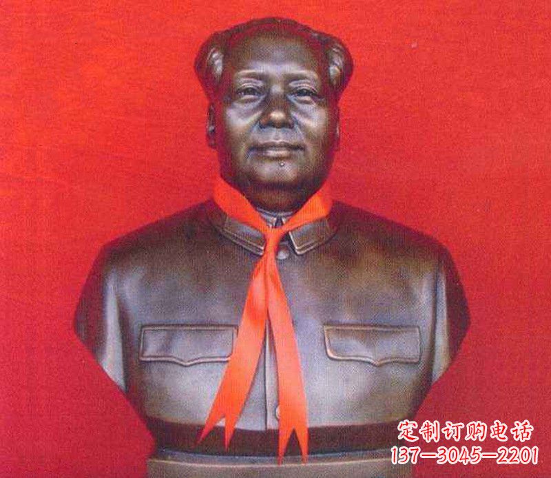 泰安铜雕校园红领巾主席雕塑摆件