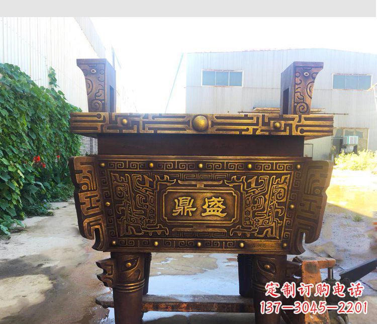 泰安铜雕招财鼎盛香炉