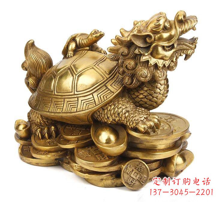 泰安铜雕招财龙龟