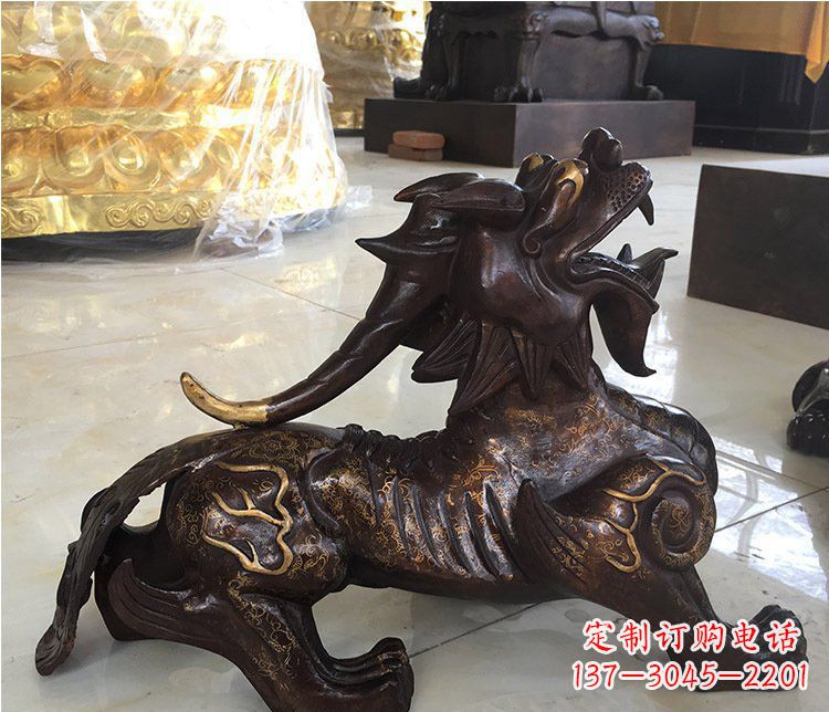 泰安铜雕招财辟邪貔貅雕塑摆件