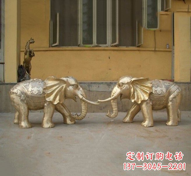 泰安铜雕招财小象