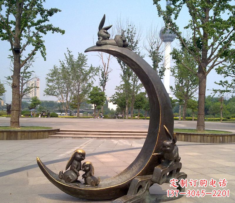 泰安兔子铜雕