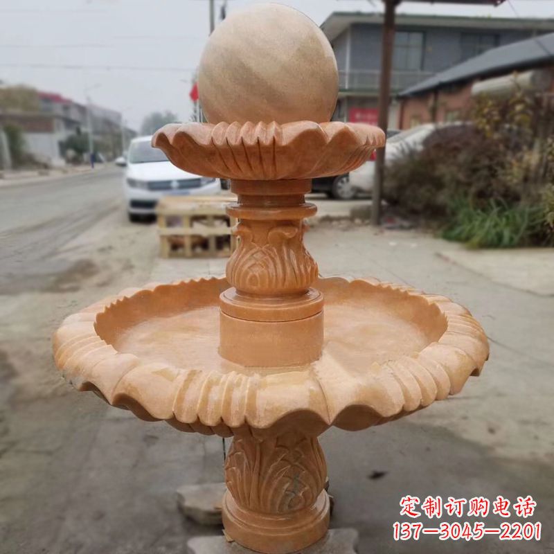 泰安晚霞红风水球