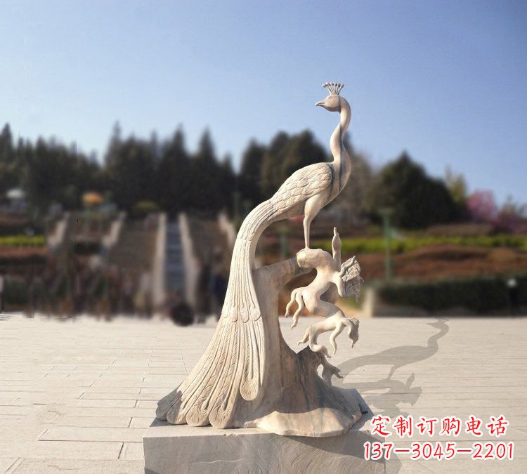 泰安晚霞红孔雀石雕