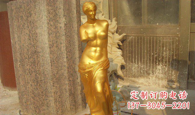 泰安维纳斯玻璃钢仿铜西方人物雕塑 (2)