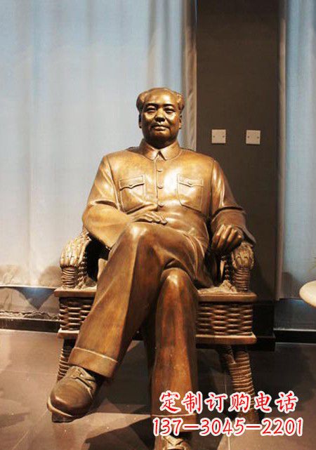泰安伟大的主席铜雕像