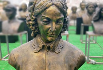 泰安南丁格尔纯铜头像雕像——传承慈善精神