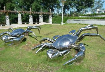 泰安精美不锈钢螃蟹雕塑
